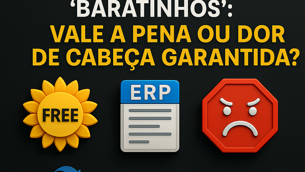 A verdade sobre ERPs gratuitos e ‘baratinhos’: vale a pena ou dor de cabeça garantida?