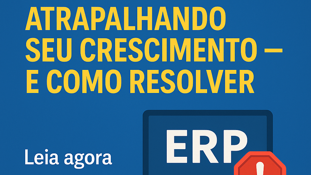 5 SINAIS DE QUE SEU ERP ESTÁ ATRAPALHANDO SEU CRESCIMENTO E COMO RESOLVER